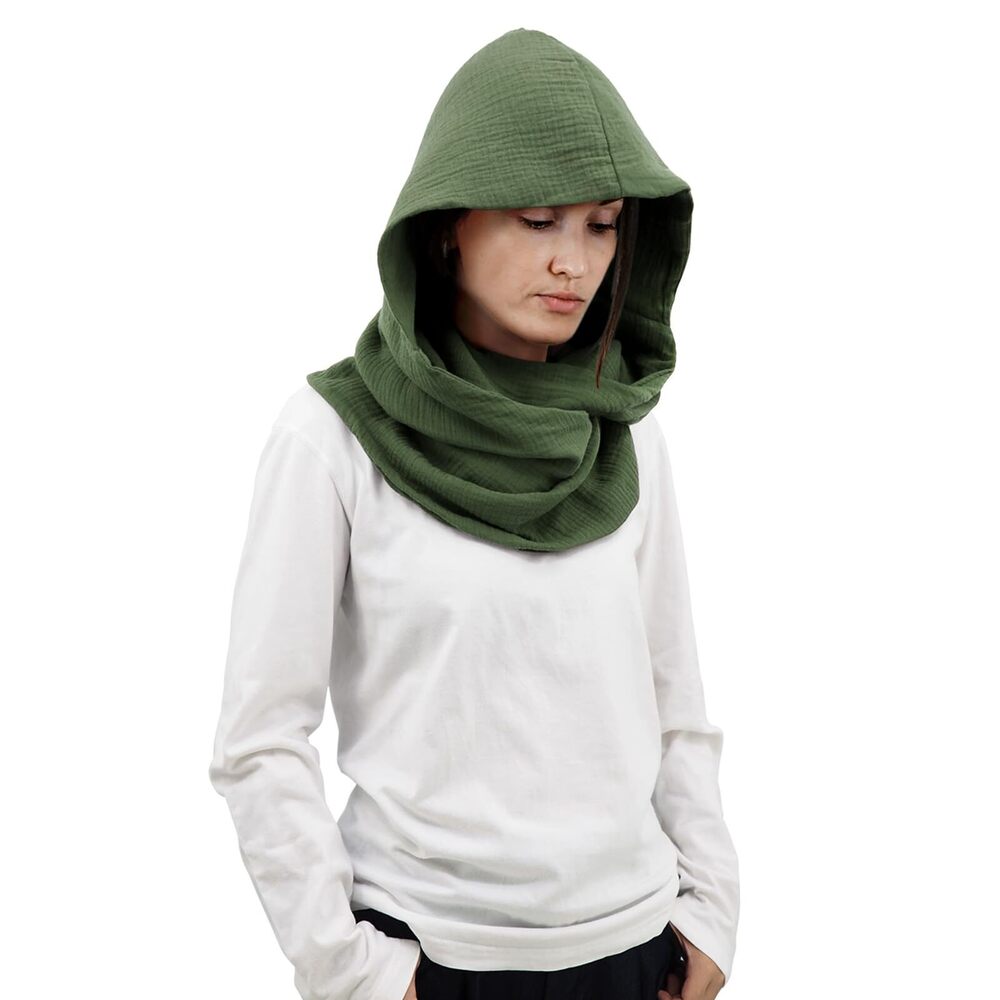 5500 Fashion Pullover Scarf Hooded Scarf | Multifunctional Medieval Linen
